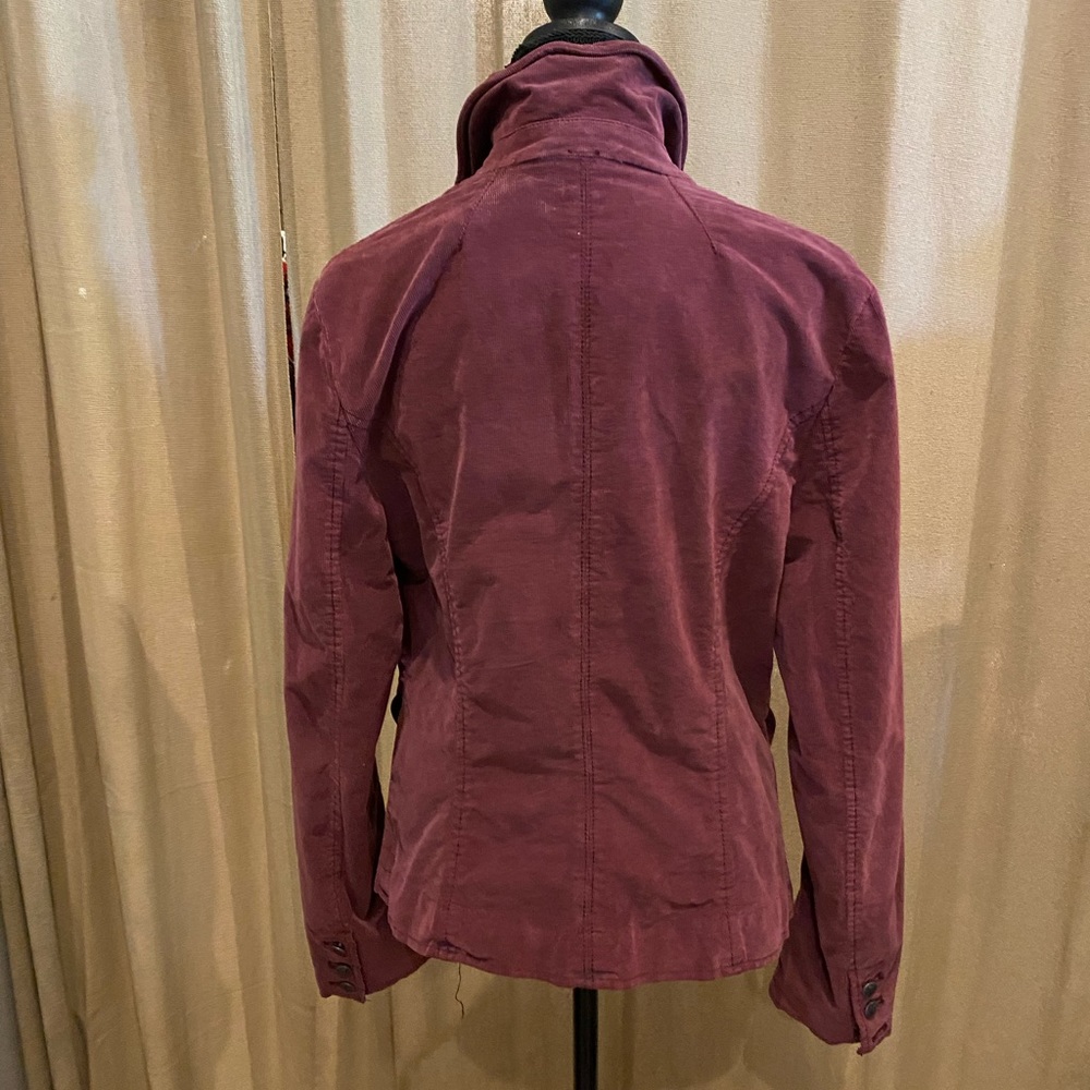 Free People Byron Corduroy Blazer in Mulberry - Picture 4 of 8